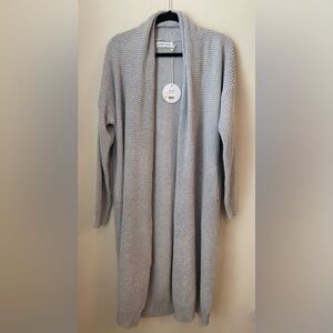 NWT Petal & Pup Lagos Cardigan Grey Longline Open Front Wool Blend – US 2 (AU 6)